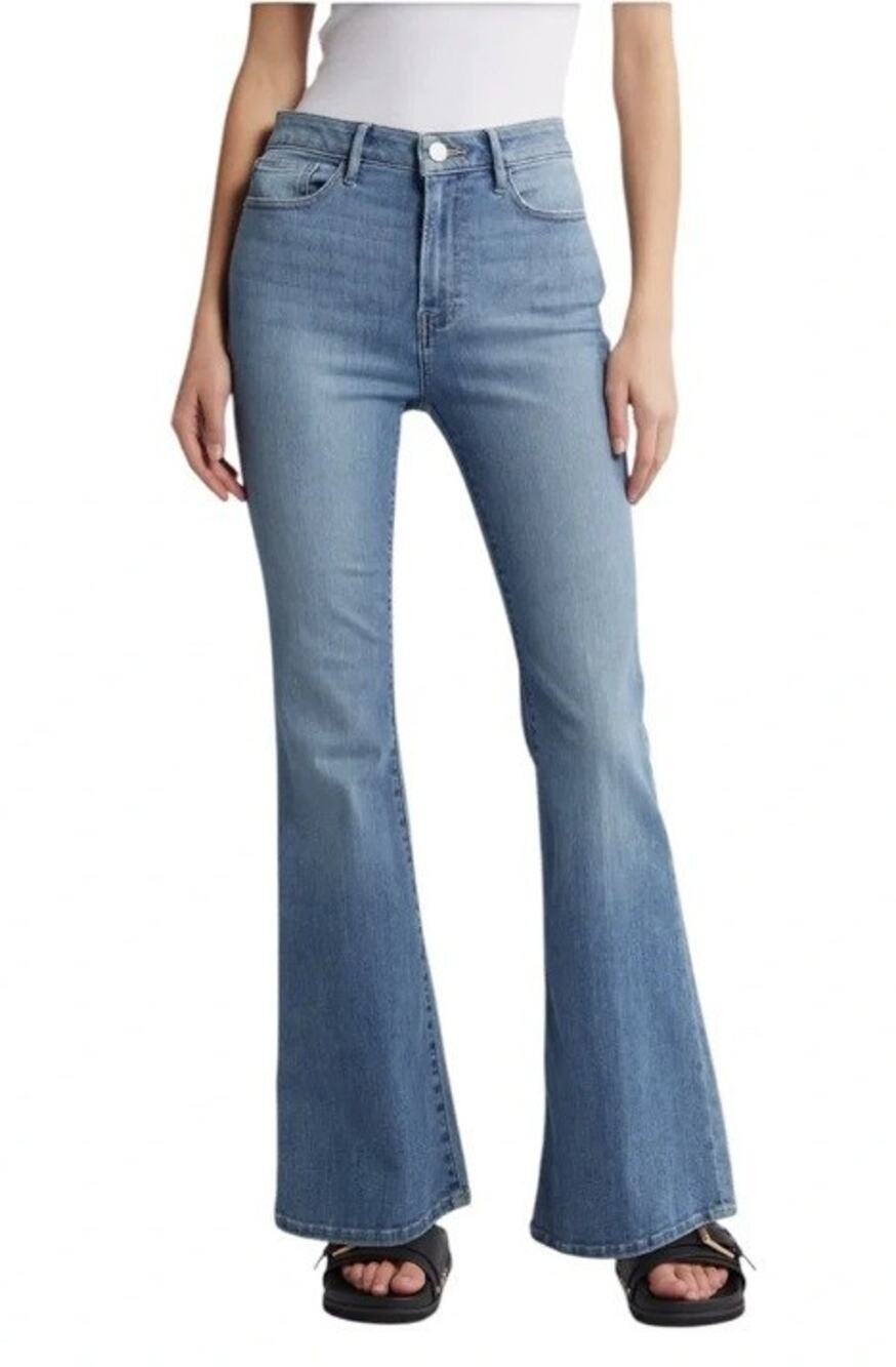 Frame NWT Le Easy Flare HR Jeans 5 Pocket Styling Blue Sz 29x31
